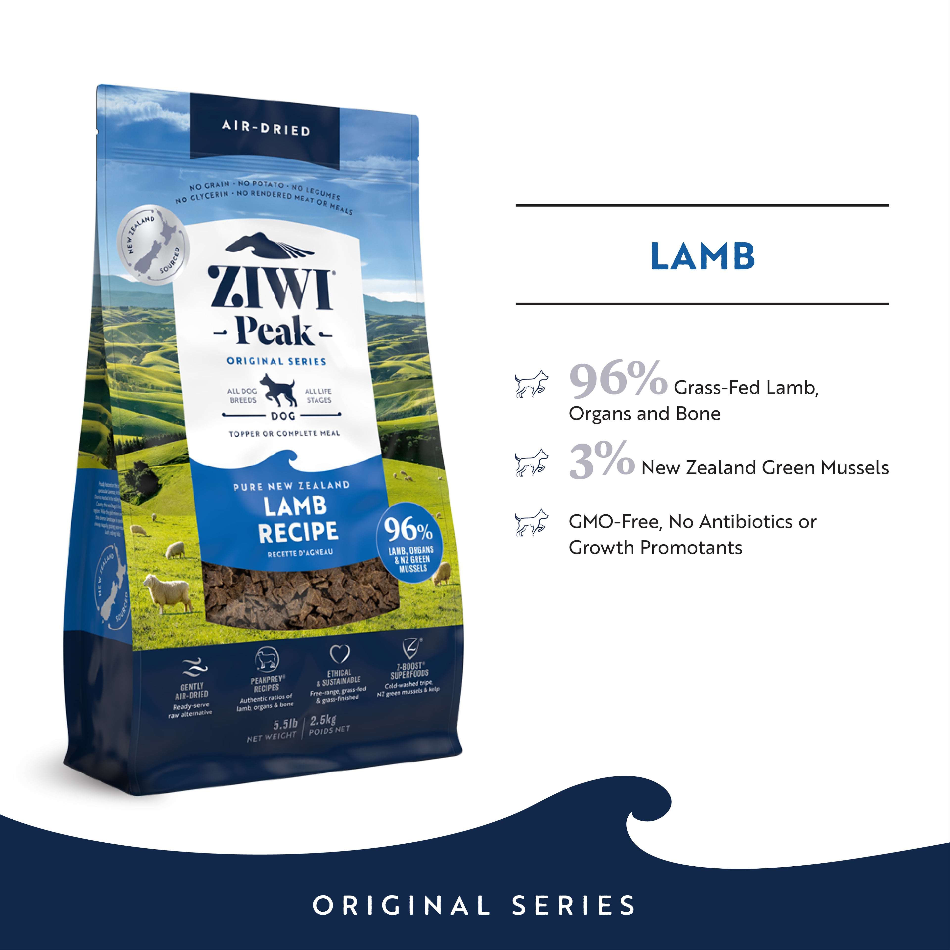 Ziwi Peak Air-Dried Lamb Dog Food | Grain-Free & High Protein