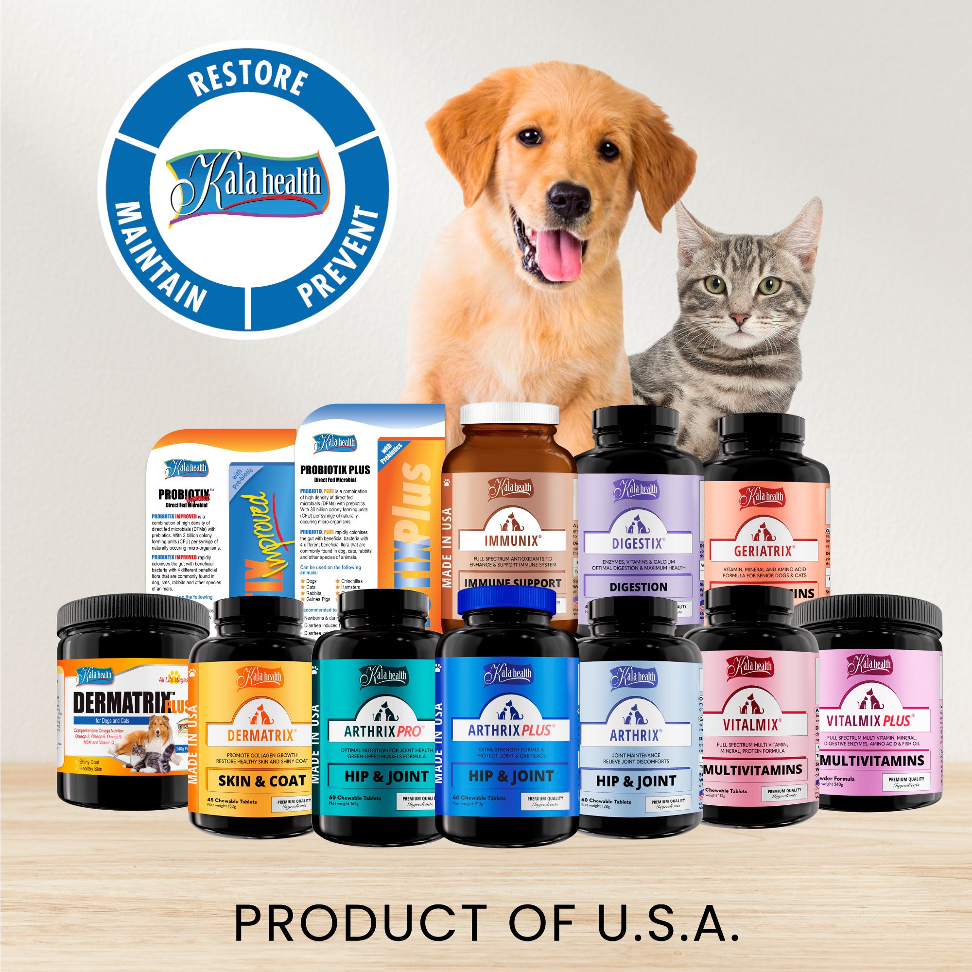 Kala Health DERMATRIX® Plus 240g Skin & Coat Supplement