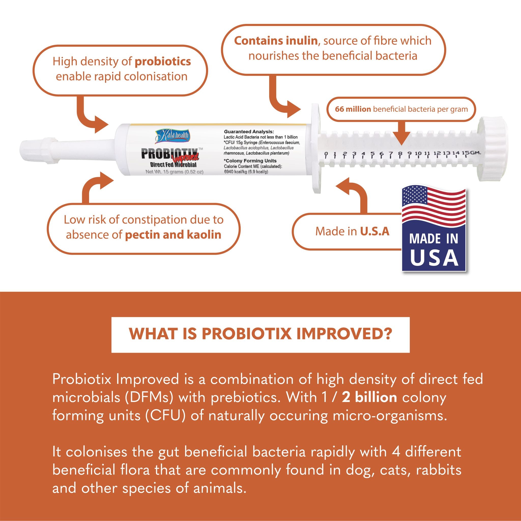Kala Health PROBIOTIX® IMPROVED Probiotics & Prebiotics