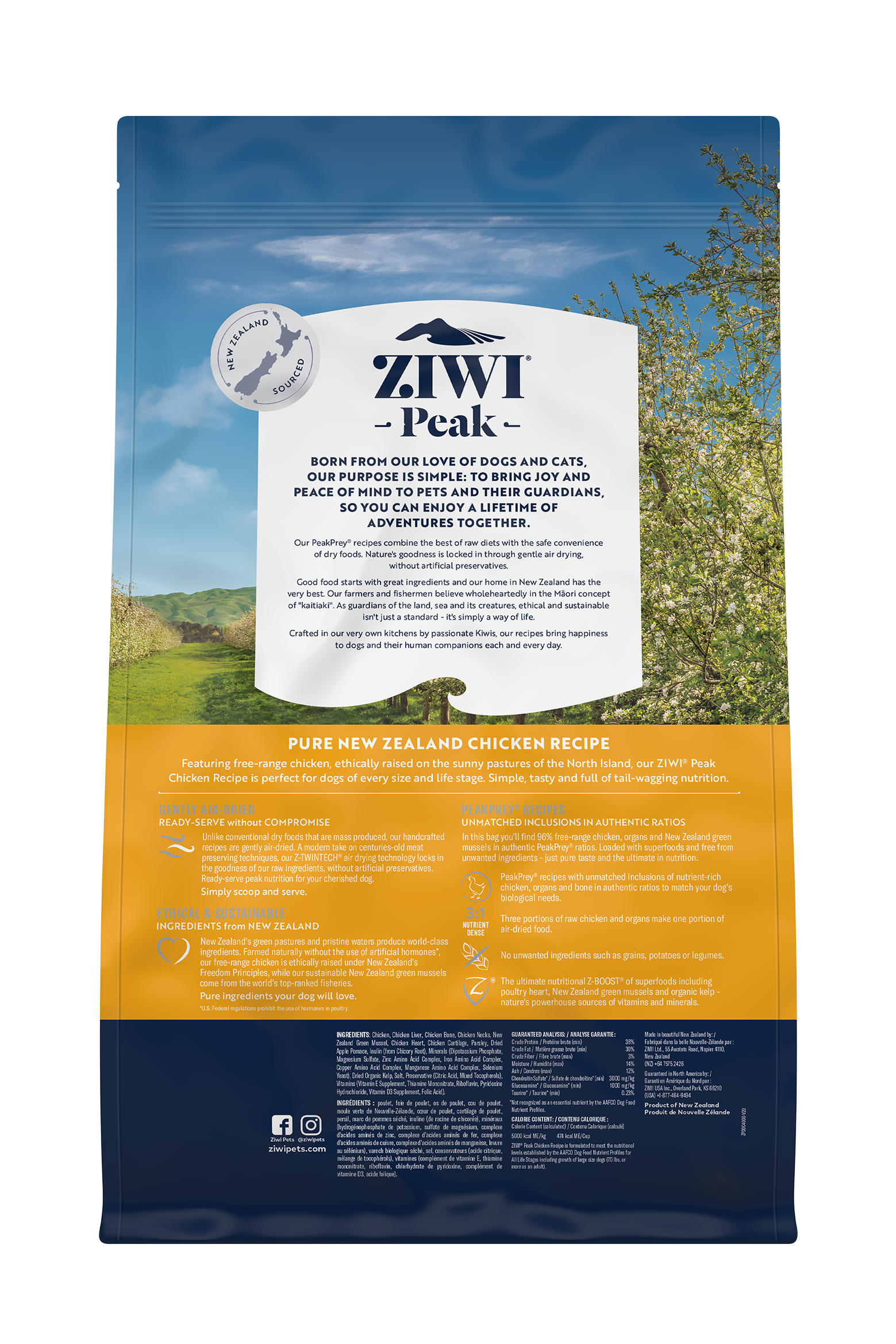 Ziwi Peak Air-Dried Chicken Dog Food | Grain-Free & High Protein
