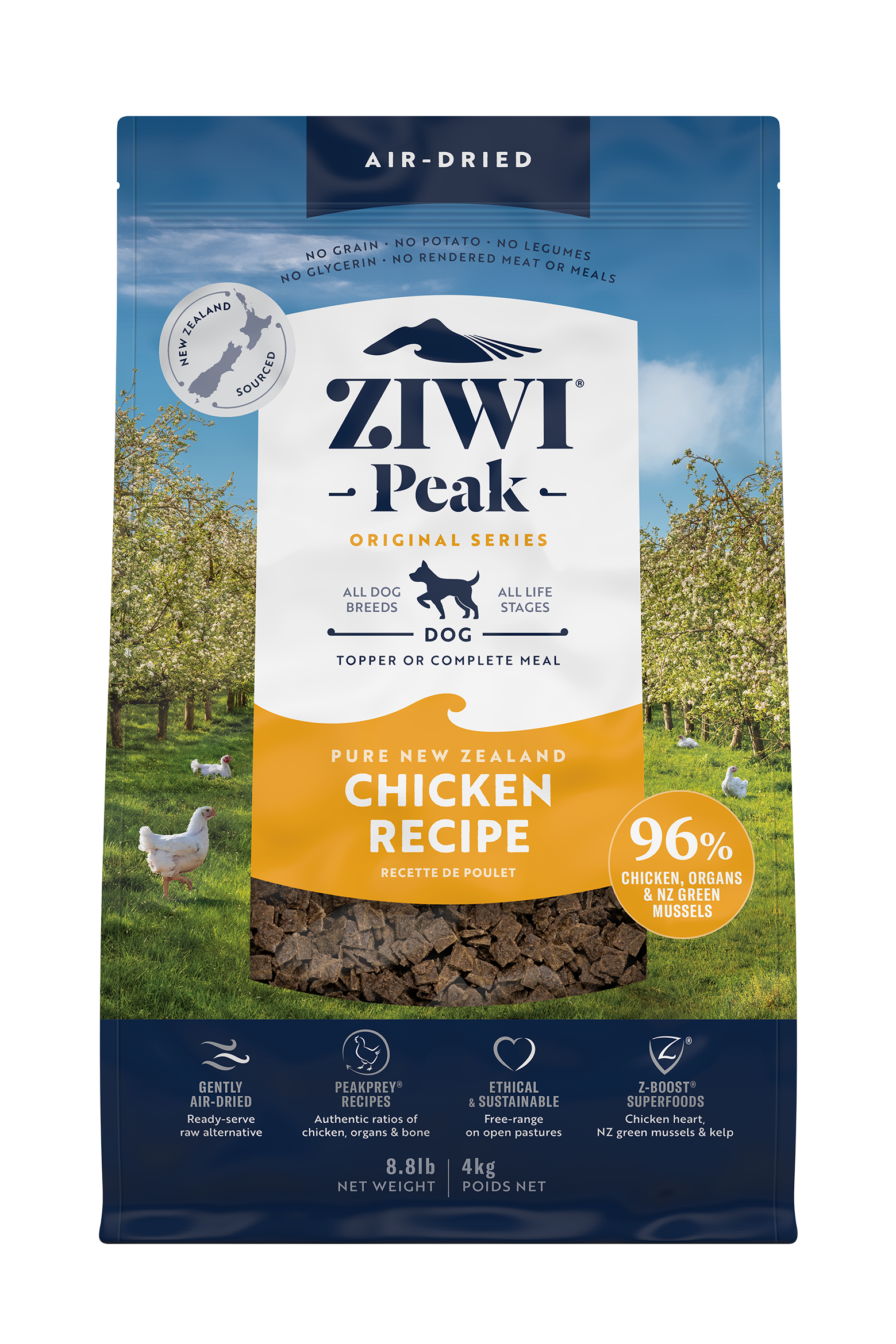 Ziwi Peak Air-Dried Chicken Dog Food | Grain-Free & High Protein