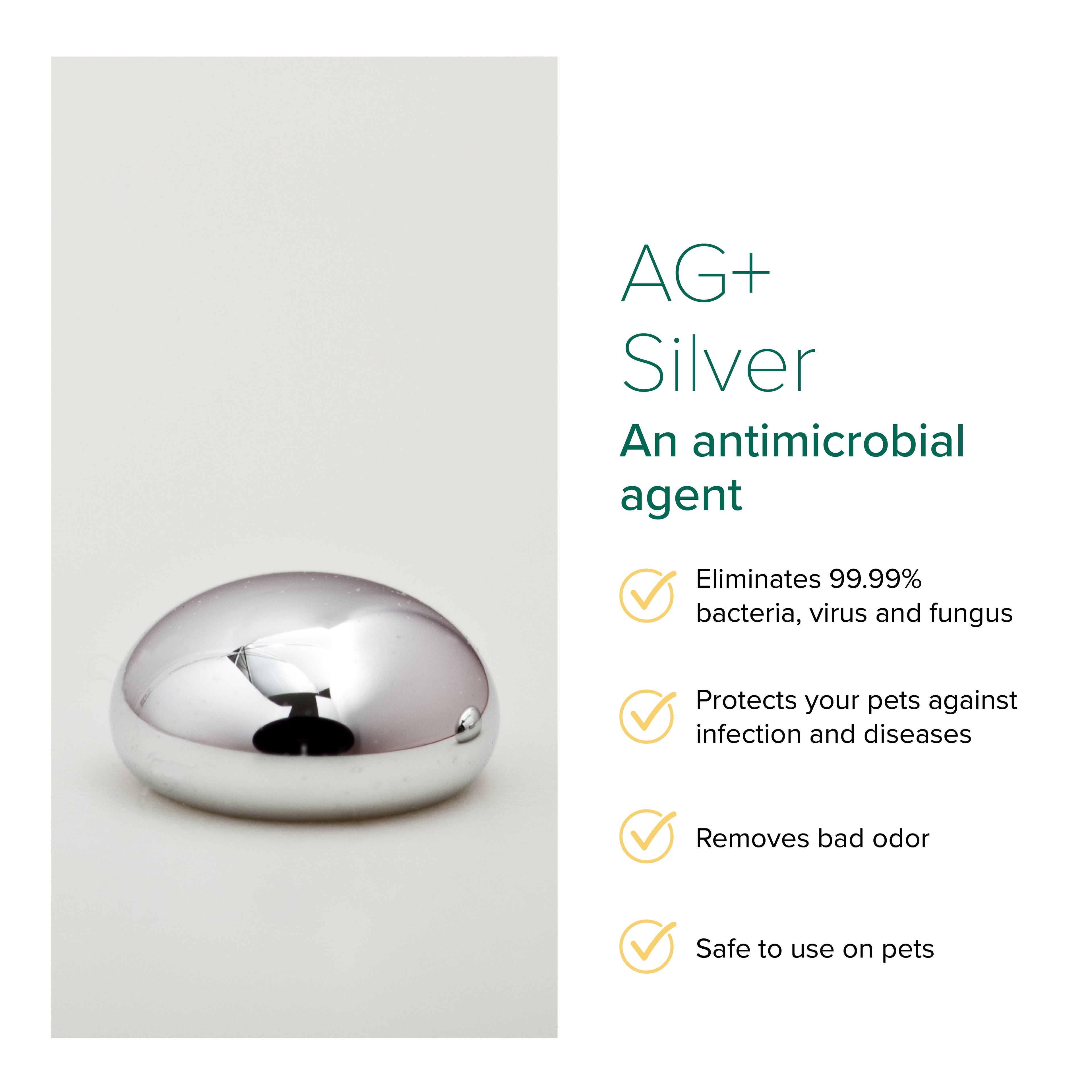 NurturePro AG+ Silver Pet Wet Wipes - 10 Sheets